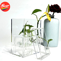 Boîte Cadeau en Acrylique Transparente SHP pour Roses (1, 2, etc.) – Présentoir en Acrylique pour Fleurs de Savon et Roses