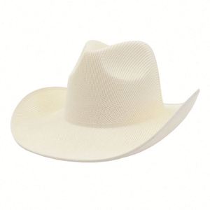 Wholesale New Arrival Blank Stiff Paper Straw Cowboy <b>Hat</b> - Product Image 3