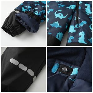 Mono para Bebé Resistente a la Intemperie - Overol con Capucha para Todo Clima con Forro Polar para Protección contra el Viento y la Nieve, Traje <span class=keywords><strong>de</strong></span> Esquí Infantil <span class=keywords><strong>de</strong></span> Invierno - Product Image 4