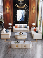 Canapé d'angle modulable Furnistyle italien moderne 3+2+1 places, en cuir de luxe avec structure en bois, extensible pour salon de villa
