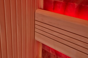 MEXDA الملح حجر خشبي داخلي الأحمر الارز أسبن ساونا غرفة التقليدية الجافة البخار ساونا مع ساونا سخان ل 2 شخص WS-1412S - Product Image 6