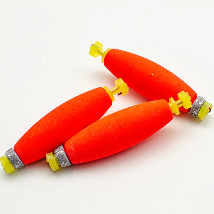 Üreticileri tedarik 50mm 15g 3 adet Eps köpük turuncu yüzer Huoys döküm Bobber okyanus top olta kamışı seti yüzen