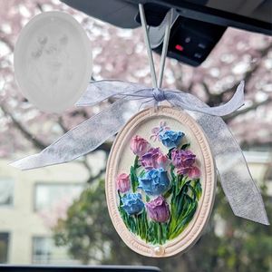 Stampo in <span class=keywords><strong>silicone</strong></span> a forma di fiore (tulipano, mughetto) per gesso, sapone, pietre aromatiche, ciondoli per auto, sacchetti profumati per armadi fai da te - Product Image 2