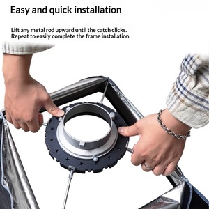 ชุดอุปกรณ์ติดตั้ง Godos Quick Installation Grid Deep Throw 35 * 160 ซม. พร้อมฝาครอบซอฟท์ไลท์แบบแถวยาว สำหรับกล่องซอฟท์ไลท์แบบ Universal Mount - Product Image 5