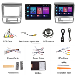 Autoradio Android Podofo 2 Din 9'' pour Toyota Alphard 10 Series 2003-2007, radio de voiture sans fil Carplay WIFI GPS BT Hifi FM RDS - Product Image 6
