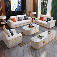 Schlussverkauf günstiger Preis 1+2+3 Sofa-Set Möbel modernes Leder Wohnzimmer Sektionale Sofas