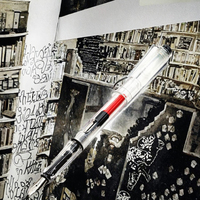Stylo plume à encre noire pour calligraphie tibétaine, écriture anglaise florale gothique plate parallèle de 1,0 mm, adapté aux étudiants