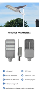 Lampadaires solaires du fabricant à <span class=keywords><strong>prix</strong></span> avantageux, lampadaires solaires LED 300W 400W 500W pour éclairage extérieur - Product Image 3