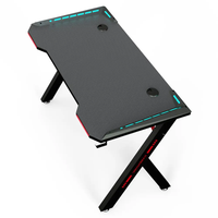 Escritorio para Juegos Wquantum con Luces LED RGB de 256 Colores, Mesa para E-Sports