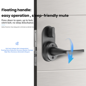 Système de verrouillage hôtelier spécifique, déverrouillage par carte, serrure électronique intelligente pour porte en bois d'appartement, avec <span class=keywords><strong>clé</strong></span> - Product Image 2