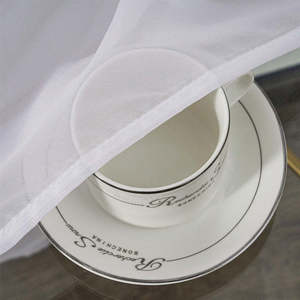 Tende in Chiffon Voile Bianco Semitrasparente di Buona Qualità, Super Morbide e Lisce, Tende da Finestra 52*96 Pollici - Product Image 4