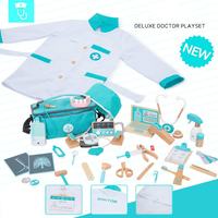 Ensemble de jeu de docteur pour enfants de 37 pièces, jouets médicaux en bois, jouet de docteur, ensemble de jeu éducatif de rôle pour enfants d'âge préscolaire, OEM ODM