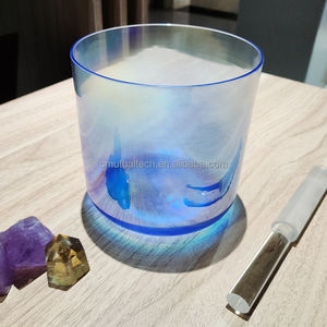Cuencos de Cristal de Cuarzo Transparente Cósmico de Color Q're Factory, Instrumentos de Sanación por Sonido, Juego de Cuencos Transparentes - Product Image 6