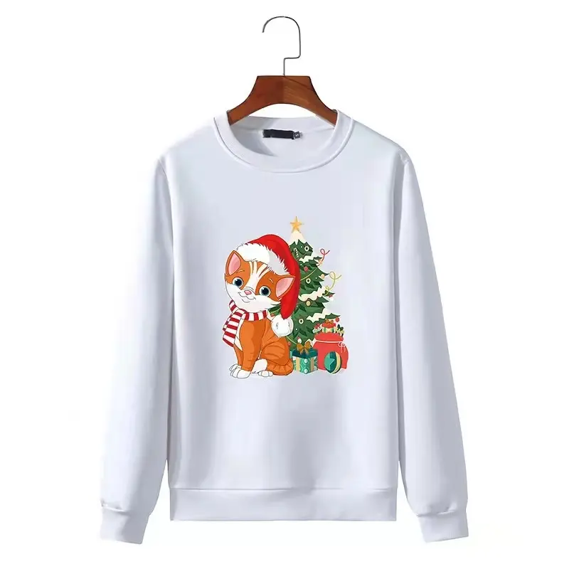 J & H Mode heißer Verkauf 3XL plus Größe Männer Kleidung Rundhals ausschnitt Langarm Weihnachts pullover Grafik T-Shirts trend ige Pullover