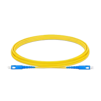 Kabel Patch serat optik LSZH, FTTH SC UPC-SC UPC G657A kehilangan penyisipan rendah 1 Core 2 Core