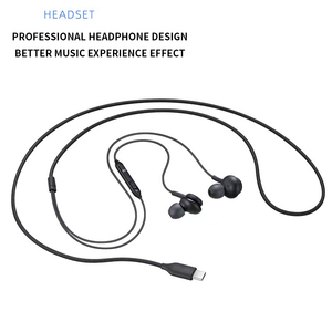 Sıcak satış tip-c & ses eğlence için 3.5mm kablolu müzik mikrofonlu kulaklık kulaklık - Product Image 3