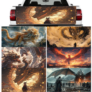 สติกเกอร์ภาพกราฟิกติดกระจกหลังสำหรับติดฟิล์ม3D หน้าต่างไวนิลเจาะรูดีไซน์รูปสัตว์ - Product Image 4