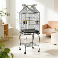 Cage à oiseaux de haute qualité, écologique, avec cadre en fer thermolaqué, plateau en plastique, capacité de 25 lb, pour l'élevage en intérieur/extérieur, pour animaux de compagnie de taille moyenne