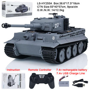 <span class=keywords><strong>Char</strong></span> de combat RC 1/24, télécommande <span class=keywords><strong>2</strong></span>.4G, <span class=keywords><strong>char</strong></span> allemand Tiger de la Seconde Guerre mondiale, véhicule blindé électrique avec tir, jouet éducatif, kit de modèle - Product Image 4