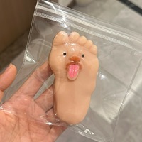 Cartoon Big Foot Squishy Toy - Eigenzinnig, grappig, schattig, zacht, elastisch, stressverlichtend speelgoed voor werk en studie