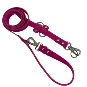 Accessori per animali domestici in PVC impermeabile doppio guinzaglio per cani regolabile doppia Clip guinzaglio per animali domestici con chiusura in metallo resistente fibbia - Product Image 5