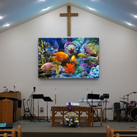 Layar Video LED Gereja P3 3mm HD Tetap Permanen dengan HDR10+ Garansi 2 Tahun Warna Penuh