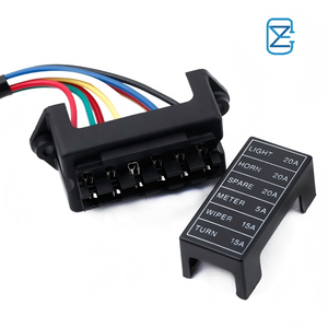 Boîtier de fusibles à lame 4/6/10 voies 12V 24V DC, support universel de bloc de fusibles pour voiture, remorque, camping-car, camion, marine - Product Image 3
