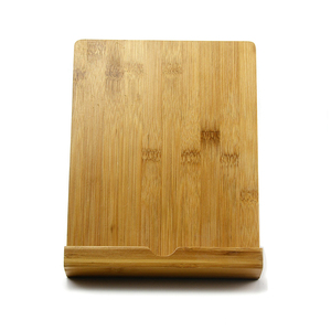 Support de téléphone et de <span class=keywords><strong>tablette</strong></span> réglable en bois de bambou Support de bureau écologique pour étagères et unités de rangement pour téléphones et tablettes - Product Image 2