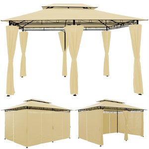 Outdoor Garden Gazebo With LED Solar Lighting Mail Order Packing