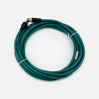 Câble Ethernet blindé COGNEX CCB-84901-2001-05 5M Cat6 droit M12 X-Coded vers RJ45 compatible PoE CE RoHS