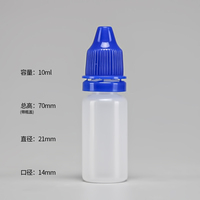 Botol Tetes Mata HDPE Klinis 20ml 40ml 60ml Wadah Kosong Steril untuk Cairan Pemeriksaan Mata