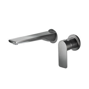 Grifo de lavabo de pared con una sola manija, válvula cerámica termostática para baño - Product Image 3