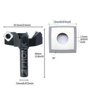 Fhonk Có Thể Thay Thế Lưỡi <span class=keywords><strong>Planing</strong></span> <span class=keywords><strong>Bit</strong></span> Mặt End Phay Cutter Insert-Phong Cách Spoilboard CNC Bề Mặt <span class=keywords><strong>Router</strong></span> Bits Cho Gỗ - Product Image 2