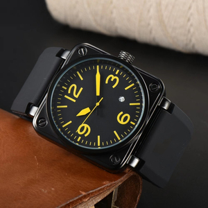 Relojes <span class=keywords><strong>de</strong></span> Negocios <span class=keywords><strong>de</strong></span> Lujo <span class=keywords><strong>de</strong></span> Alta Calidad, Unisex, <span class=keywords><strong>de</strong></span> Acero Inoxidable, Cuadrados, Mecánicos, Resistentes al Agua, con Esfera <span class=keywords><strong>de</strong></span> Agujas, Diseño Simple y Elegante - Product Image 1