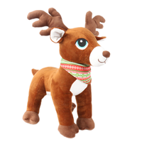 Cadeau de Noël personnalisé en usine jouets en peluche poupée wapiti affichage enfants cadeau de Noël jouets pour enfants