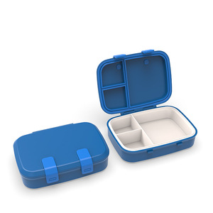 Boîte à lunch à compartiments séparés, en PP Tritan de qualité alimentaire, compatible micro-ondes, rectangulaire, hermétique - Product Image 3