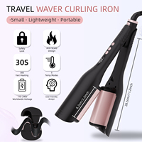 Femme sirène grand Waver baril 32mm PTC chauffage rapide oeuf rouleau outil de coiffure nouveau fer à friser cheveux sertisseuse cheveux raides RoHS