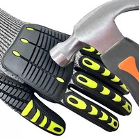 Gants de travail résistants aux coupures et imperméables, protection HPPE, résistants aux couteaux, résistants aux déchirures, résistants aux perforations, antidérapants, 26 cm, sans latex
