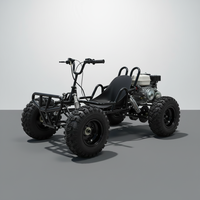 Kart tout-terrain à essence 4 temps haute vitesse pour adultes et enfants, équipé d'un démarrage par lanceur et d'un frein à disque