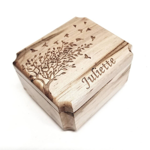 Boîte à musique en bois <span class=keywords><strong>personnalisée</strong></span> à manivelle, avec option de <span class=keywords><strong>chanson</strong></span> <span class=keywords><strong>personnalisée</strong></span>, style antique, cadeau unique gravé au laser - Product Image 1