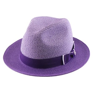 New Colorful Paper Tatted Fedora Hat Women's Spring/Summer Outdoor Travel Daily Sun Protection Formal Hat - Product Image 1