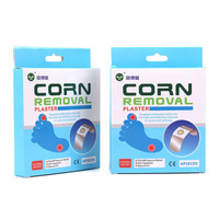 Meditan Patch Adhésif Anti-Callosités à l'Acide Salicylique et aux Herbes, Film Plastique, pour Pieds, Mains et Verrues Plantaires, Soulagement de la Douleur