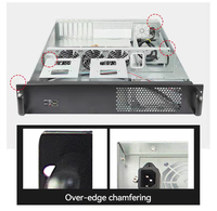 Casing Rak Server 2U dari Lembaran Logam, Kabinet Server Hot Swap, Casing NAS ATX 8 Bay