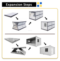 Casa Móvil Modular Portátil, Casa Contenedor Desmontable Prefabricada, Dormitorio de Alta Calidad con Baño y Aseo