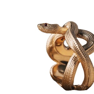 OEM europeo e americano retrò Vintage uomini anelli serpente d'oro anelli personalizzati gioielli per gli uomini - Product Image 1