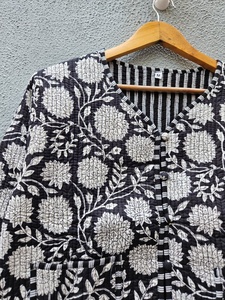 2026 Hot Sale Handmade Cotton Quilted Jacket Floral Pattern Casual <b>Boho</b> Style for Women Winter Coat Soft - Product Image 3