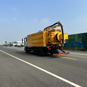 Camion-citerne à aspiration d'huile et d'eaux usées en acier inoxydable, nettoyeur à haute pression pour moteur diesel - Product Image 1