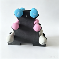 Mini haltère en fonte revêtue de néoprène 1,5 kg pour femmes, exercices pour les bras, remise en forme, relaxation musculaire, durable