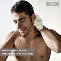 Eco-Friendly 40g Options Pouf de Bain en Maille Ramie Éponge de Bain de Douche Naturelle avec Corde de Suspension Pratique