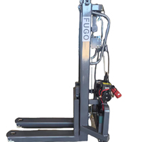 Chariot élévateur électrique compact 300 kg en promotion, portée de levage 1,6 m et 1,2 m, transpalette semi-électrique portable
